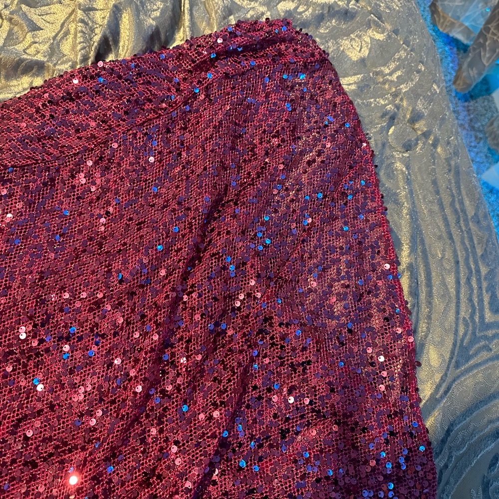 Rat & Boa Purple Sequin Backless Gown - Picture 7 of 8